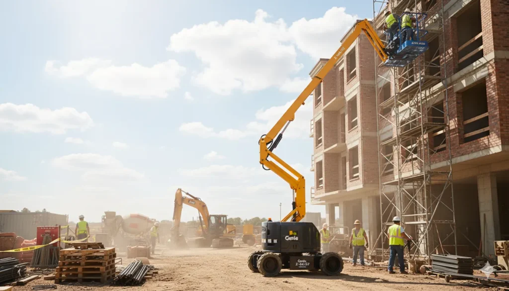 34' articulating boom lift, electric