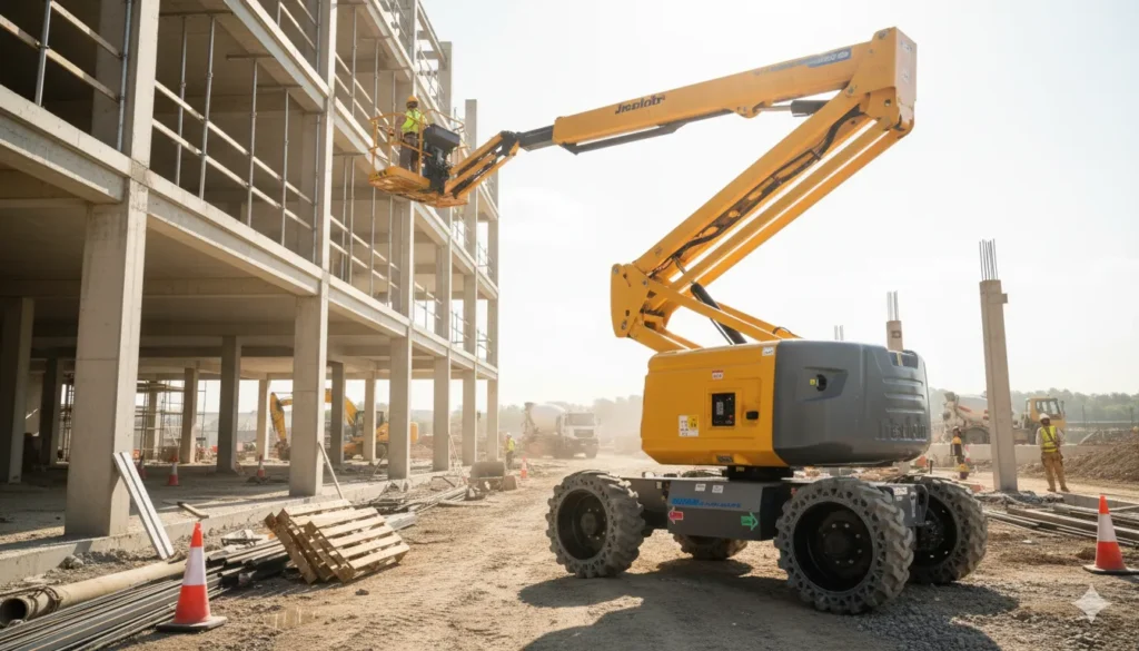 40' articulating boom lift, electric