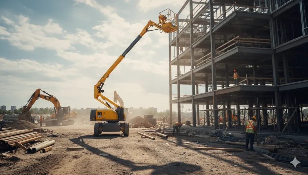 60' articulating boom lift, Diesel_DF