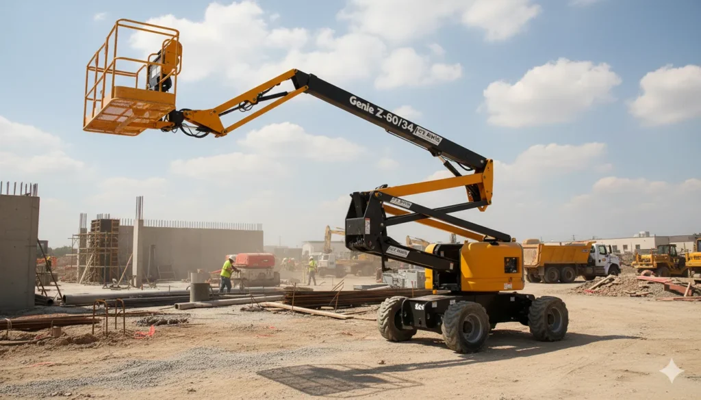 60' articulating boom lift, Diesel_DF