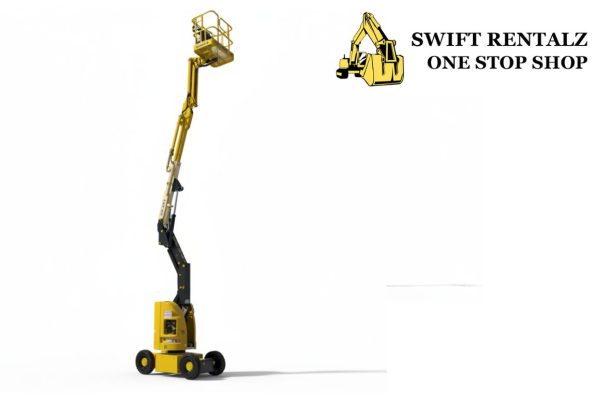 30' articulating boom lift, electric, Narrow