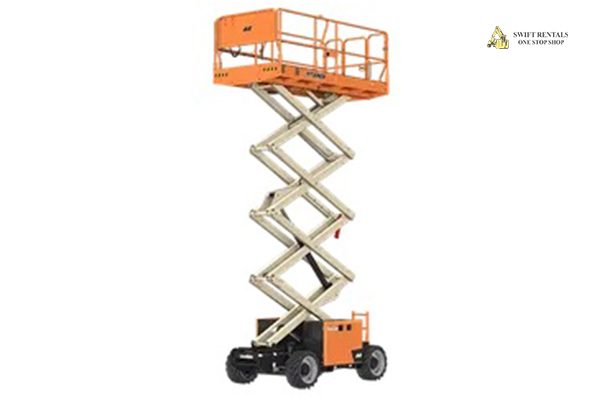 32' Scissor Lift, Rough Terrain, 4WD