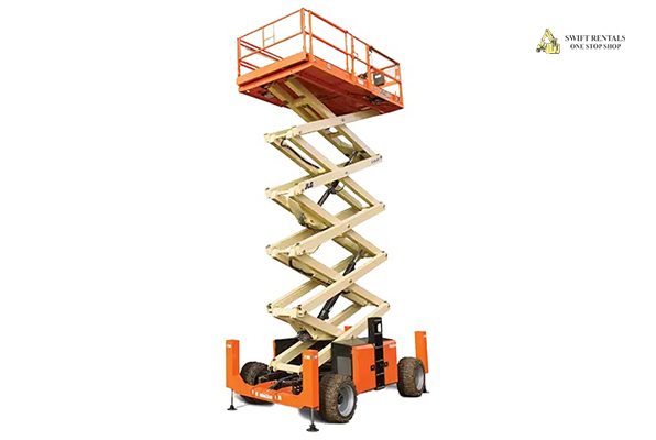 50' Scissor Lift, Rough Terrain, 4WD